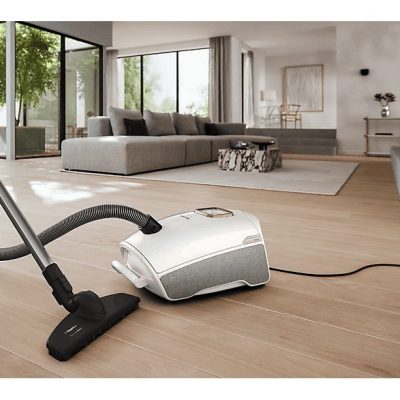Aspirador con bolsa - Miele Guard L1 Parquet, 890W, Depósito 3.5l, Limpieza Delicada de Suelos Duros, Brilliant White