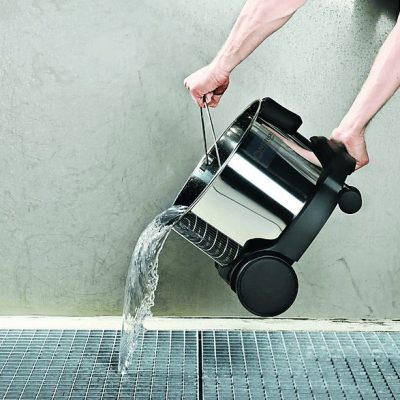 Aspirador con bolsa - NILFISK 107406603, 1000 W, Depósito 20 l, Inox