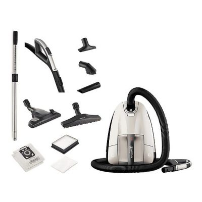 Aspirador con bolsa - NILFISK 128350552, 650 W, Potencia de succión 280 AirWatt, Depósito 3,6 l, Champagne