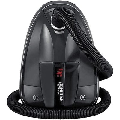 Aspirador con bolsa - NILFISK 128350612, 650 W, Potencia de succión 270 AirWatt, Depósito 3,1 l, Negro