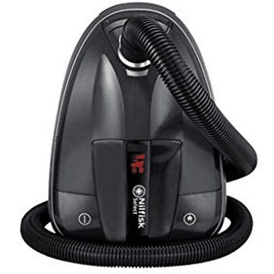 Aspirador con bolsa - NILFISK 128350612, 650 W, Potencia de succión 270 AirWatt, Depósito 3,1 l, Negro