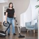 Aspirador con bolsa - NILFISK 128350612, 650 W, Potencia de succión 270 AirWatt, Depósito 3,1 l, Negro