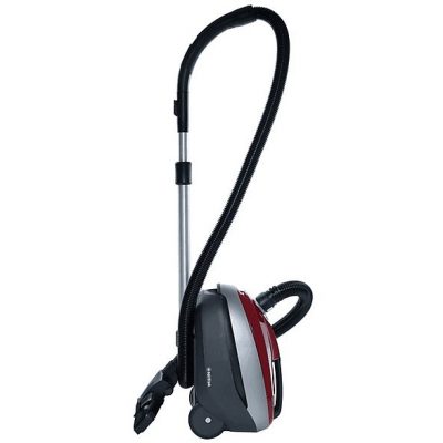 Aspirador con bolsa - NILFISK 128390115, 450 W, Potencia de succión 180 AirWatt, Depósito 3,1 l, Rojo