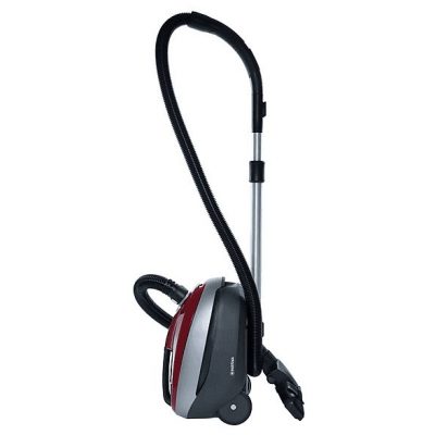 Aspirador con bolsa - NILFISK 128390115, 450 W, Potencia de succión 180 AirWatt, Depósito 3,1 l, Rojo