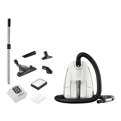 Aspirador con bolsa - NILFISK 128390130, 650 W, Potencia de succión 270 W, Depósito 3,6 l, Plata y negro
