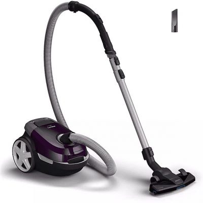 Aspirador con bolsa - PHILIPS 3000 series XD3100/06, 900 W, Depósito 3 l, Púrpura