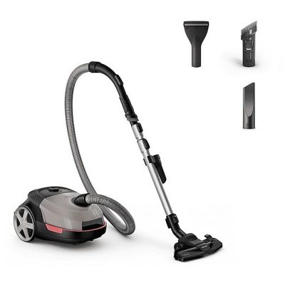 Aspirador con bolsa - PHILIPS 5000 series XD5122/10, 900 W, Depósito 4 l, Beige, Negro, Gris
