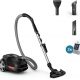 Aspirador con bolsa - PHILIPS 5000 series XD5123/10, 900 W, Potencia de succión 900 W, Depósito 4 l, Negro