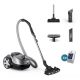 Aspirador con bolsa - PHILIPS 8000 series XD8152/12, 900 W, Depósito 4 l, Gris, Metálico