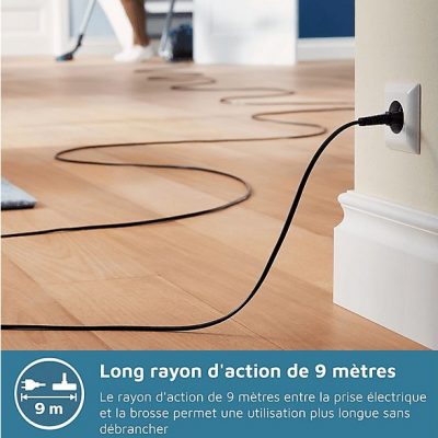 Aspirador con bolsa - PHILIPS XD3112/09, 900 W, Potencia de succión 900 W, Depósito 3 l, Negro