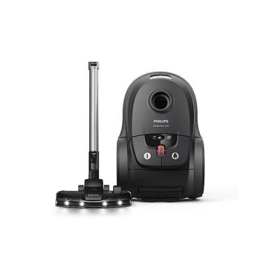Aspirador con bolsa - PHILIPS XD8122/10, 900 W, Depósito 4 l, Negro