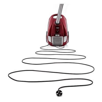 Aspirador con bolsa - PRINCESS 01.333001.01.001, 700 W, Potencia de succión 700 W, Depósito 3 l, Rojo