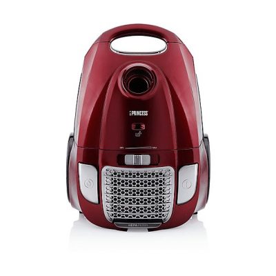 Aspirador con bolsa - PRINCESS 01.333001.01.001, 700 W, Potencia de succión 700 W, Depósito 3 l, Rojo