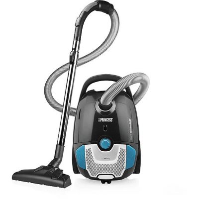 Aspirador con bolsa - PRINCESS 01.334990.01.001, 700 W, Potencia de succión 16000 kPa, Depósito 3 l, Negro
