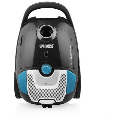 Aspirador con bolsa - PRINCESS 01.334990.01.001, 700 W, Potencia de succión 16000 kPa, Depósito 3 l, Negro