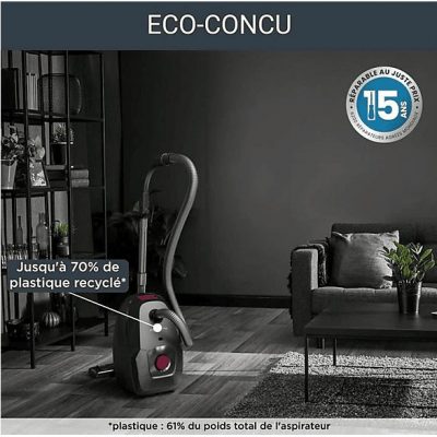 Aspirador con bolsa - ROWENTA RO4933EA, 900 W, Depósito 4,5 l, Negro