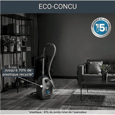 Aspirador con bolsa - ROWENTA RO6136, 900 W, Potencia de succión 750 W, Depósito 4,5 l, Negro
