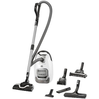 Aspirador con bolsa - ROWENTA RO7487EA, 400 W, Depósito 4,5 l, Gris, Blanco
