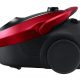 Aspirador con bolsa - SAMSUNG VC07M25E0WR/GE, 750 W, Potencia de succión 200 AirWatt, Depósito 2,5 l, Negro, Rojo