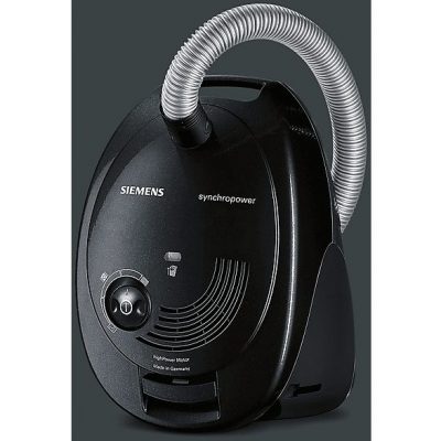 Aspirador con bolsa - SIEMENS VS06A212, 600 W, Depósito 4 l, Negro