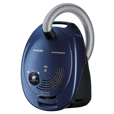 Aspirador con bolsa - SIEMENS VS06B1110, 700 W, Potencia de succión 700 W, Depósito 4 l, Azul