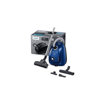 Aspirador con bolsa - SIEMENS VSC3320, 600 W, Depósito 4 l, Azul