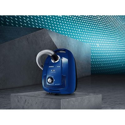 Aspirador con bolsa - SIEMENS VSC3320, 600 W, Depósito 4 l, Azul