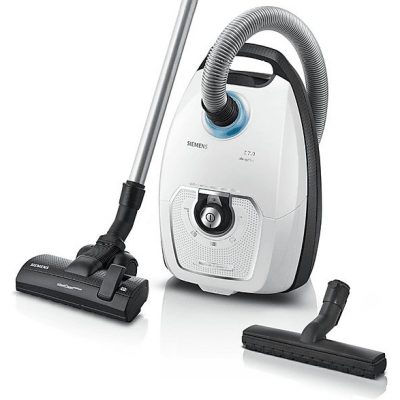 Aspirador con bolsa - SIEMENS VSZ7442S, 650 W, Depósito 5 l, Blanco