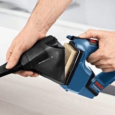 Aspirador de mano - BOSCH 06019E3001, 30 W, Depósito 0,35 l, Azul