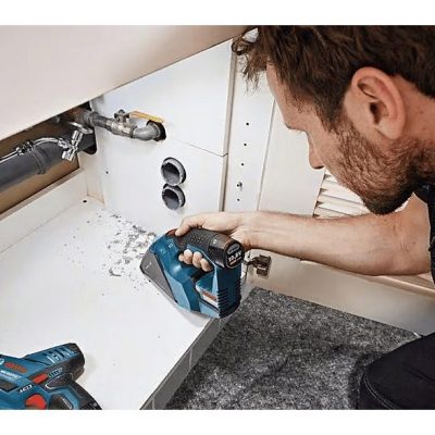 Aspirador de mano - BOSCH 06019E3001, 30 W, Depósito 0,35 l, Azul
