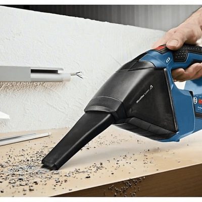 Aspirador de mano - BOSCH 06019E3003, 30 W, Depósito 350 ml, Negro, Azul, Rojo
