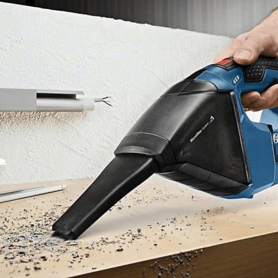 Aspirador de mano - BOSCH 06019E3003, 30 W, Depósito 350 ml, Negro, Azul, Rojo