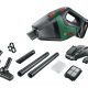 Aspirador de mano - BOSCH 06033B9103, 18 W, Depósito 500 ml, Autonomía 20 min, Negro, Verde