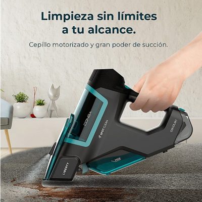 Aspirador de mano - CECOTEC Conga MotorHand Carpet&Spot Clean 2500, 100 W, Depósito 500 ml, Autonomía 120 min, Multicolor