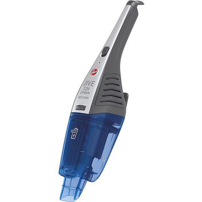 Aspirador de mano - HOOVER 39300767, 7,1 V, Depósito 0,3 l, Autonomía 10 min, Azul, Transparente