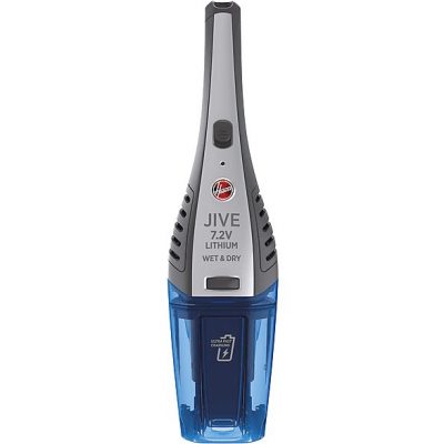 Aspirador de mano - HOOVER 39300767, 7,1 V, Depósito 0,3 l, Autonomía 10 min, Azul, Transparente