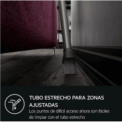 Aspirador escoba - AEG 900 402 183, 3,6 V, Depósito 0,3 l, Autonomía 50 min, Azul Denim