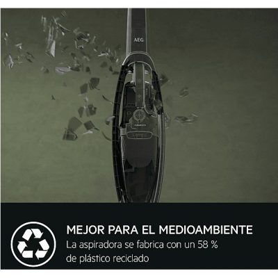 Aspirador escoba - AEG 900 402 207, 29 W, Depósito 0,3 l, Autonomía 45 min, Gris Oscuro