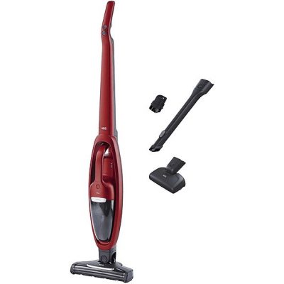 Aspirador escoba - AEG QX7-ANIM, 21,6 V, Depósito 0,3 l, Rojo