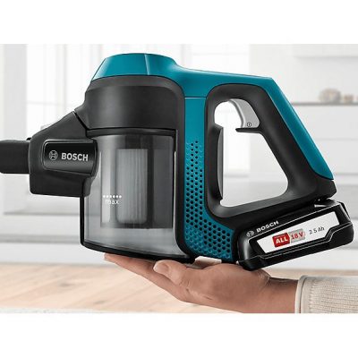 Aspirador escoba - BOSCH BBS611LAG, 6 W, Depósito 0,3 l, Autonomía 8.0 min, Azul