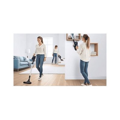 Aspirador escoba - BOSCH BBS611MAT, 200 W, Depósito 0,3 l, Autonomía 30 min, Azul