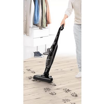 Aspirador escoba - BOSCH BCHF216B, 145 W, Depósito 0,4 l, Autonomía 40 min, Negro