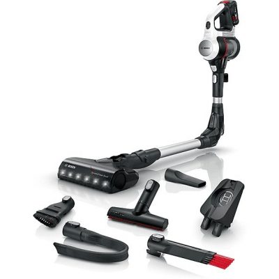 Aspirador escoba - BOSCH BCS711XXL, 7 W, Depósito 0,3 l, Autonomía 40 min, Blanco