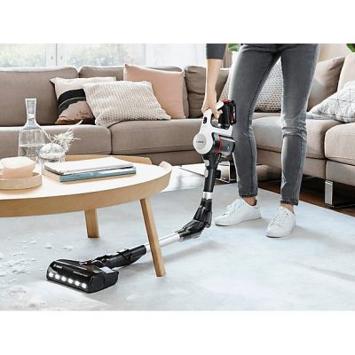 Aspirador escoba - BOSCH BCS711XXL, 7 W, Depósito 0,3 l, Autonomía 40 min, Blanco
