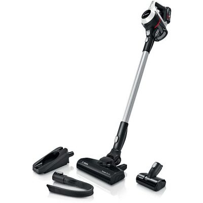 Aspirador escoba - BOSCH BKS611MTB, 15 W, Depósito 0,3 l, Autonomía 30 min, Blanco