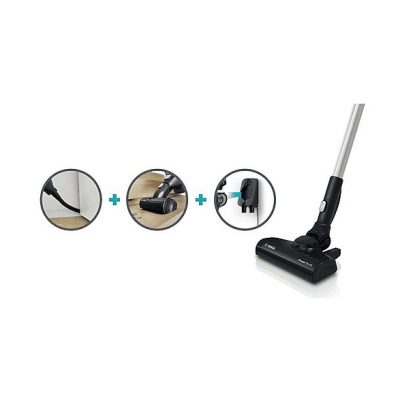 Aspirador escoba - BOSCH BKS611MTB, 15 W, Depósito 0,3 l, Autonomía 30 min, Blanco