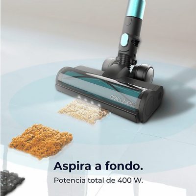 Aspirador escoba - CECOTEC Cecotec Conga Rockstar 2500 Thunder Pet Flex, 400 W, Potencia de succión 30 kPa, Depósito 500 ml, Autonomía 120 min, Multicolor