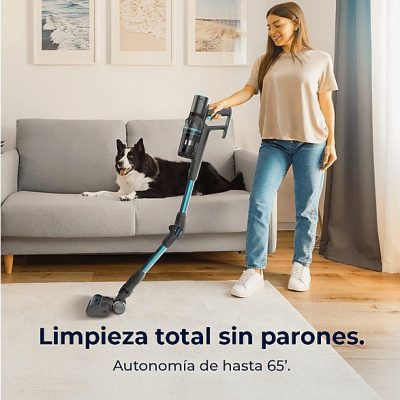 Aspirador escoba - CECOTEC Cecotec Conga Rockstar 2500 Thunder Pet Flex, 400 W, Potencia de succión 30 kPa, Depósito 500 ml, Autonomía 120 min, Multicolor