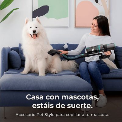 Aspirador escoba - CECOTEC Cecotec Conga Rockstar 2500 Thunder Pet Flex, 400 W, Potencia de succión 30 kPa, Depósito 500 ml, Autonomía 120 min, Multicolor