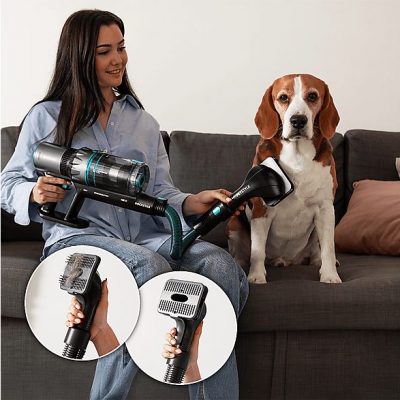Aspirador escoba - CECOTEC Cecotec Conga Rockstar 2500 Thunder Pet Flex, 400 W, Potencia de succión 30 kPa, Depósito 500 ml, Autonomía 120 min, Multicolor